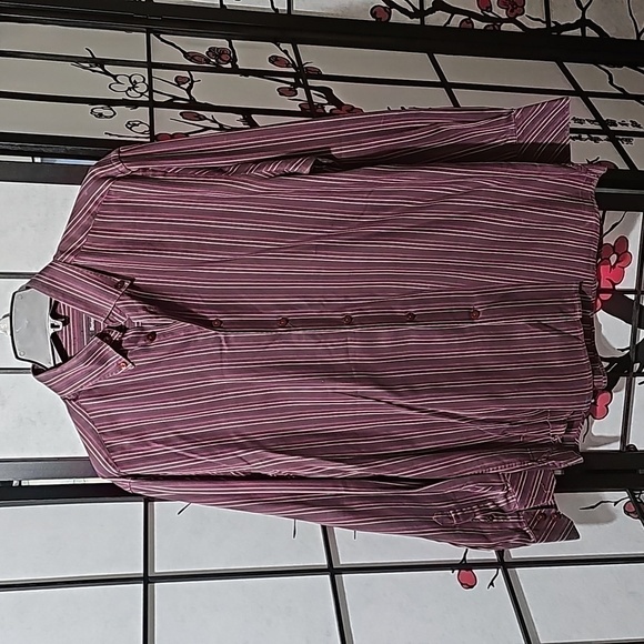 Burton‎ Striped Button Shirt Size Medium - Picture 1 of 7
